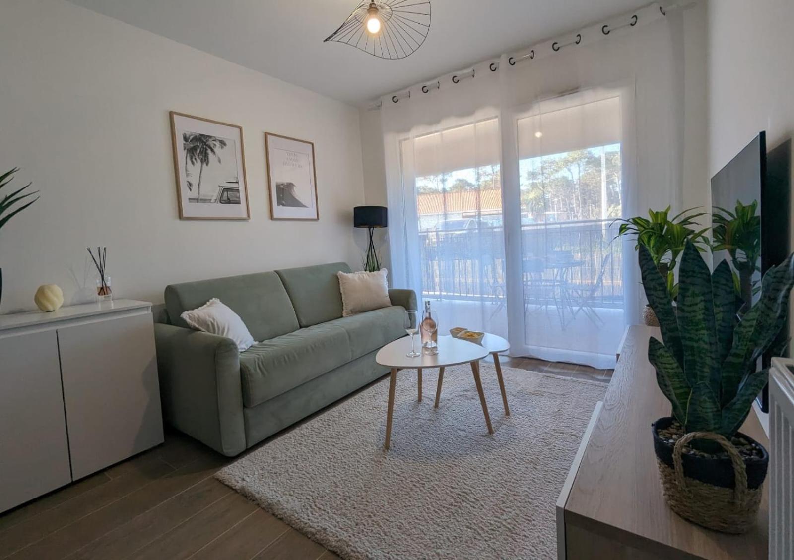 Biscawai Chaleureux Et Cosy Avec Terrasse Apartment Biscarrosse Exterior photo